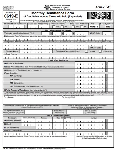 bir eservices|Tax Reminder .